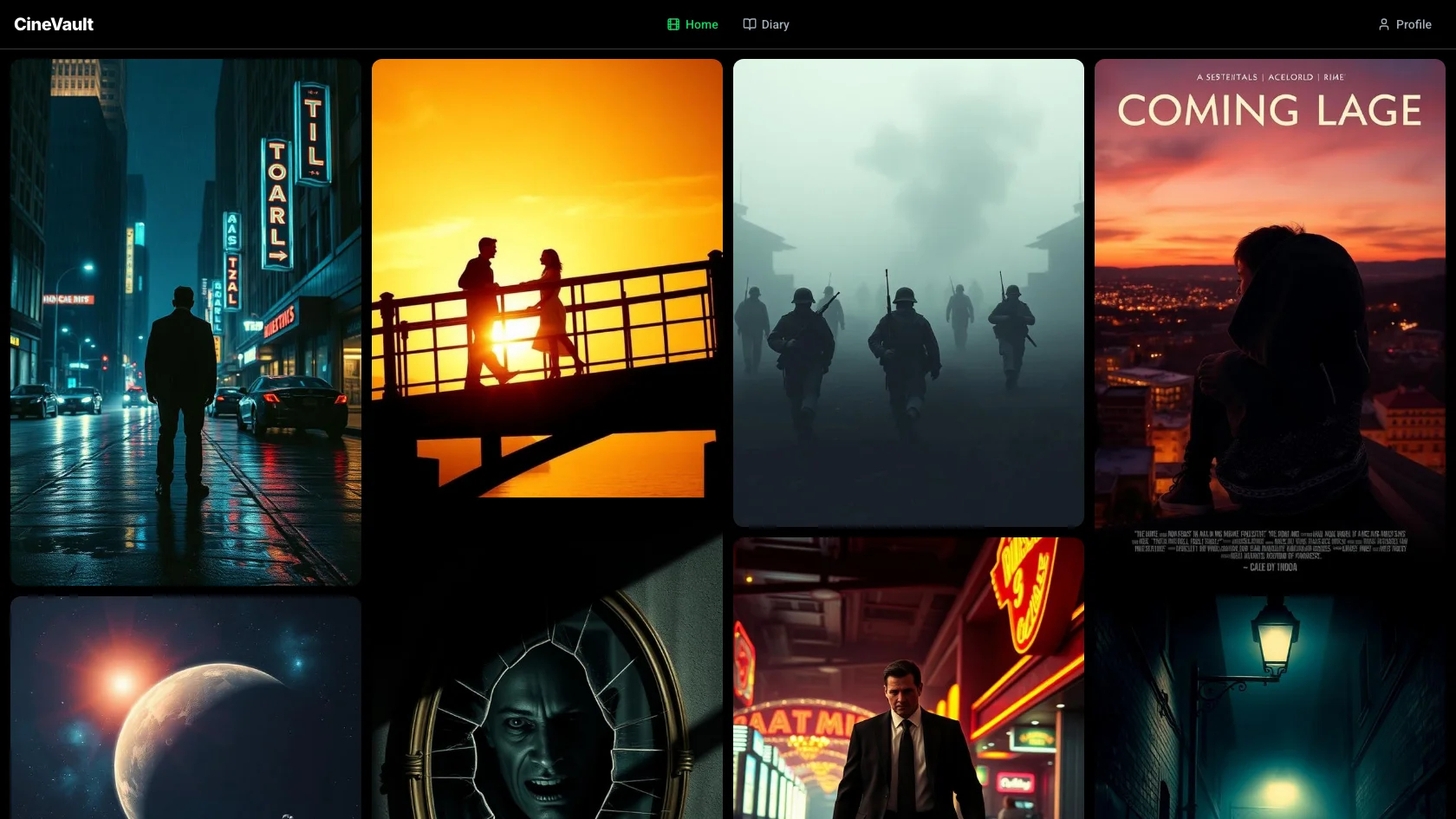 Loading preview of CineVault — Personal Film Journal Template